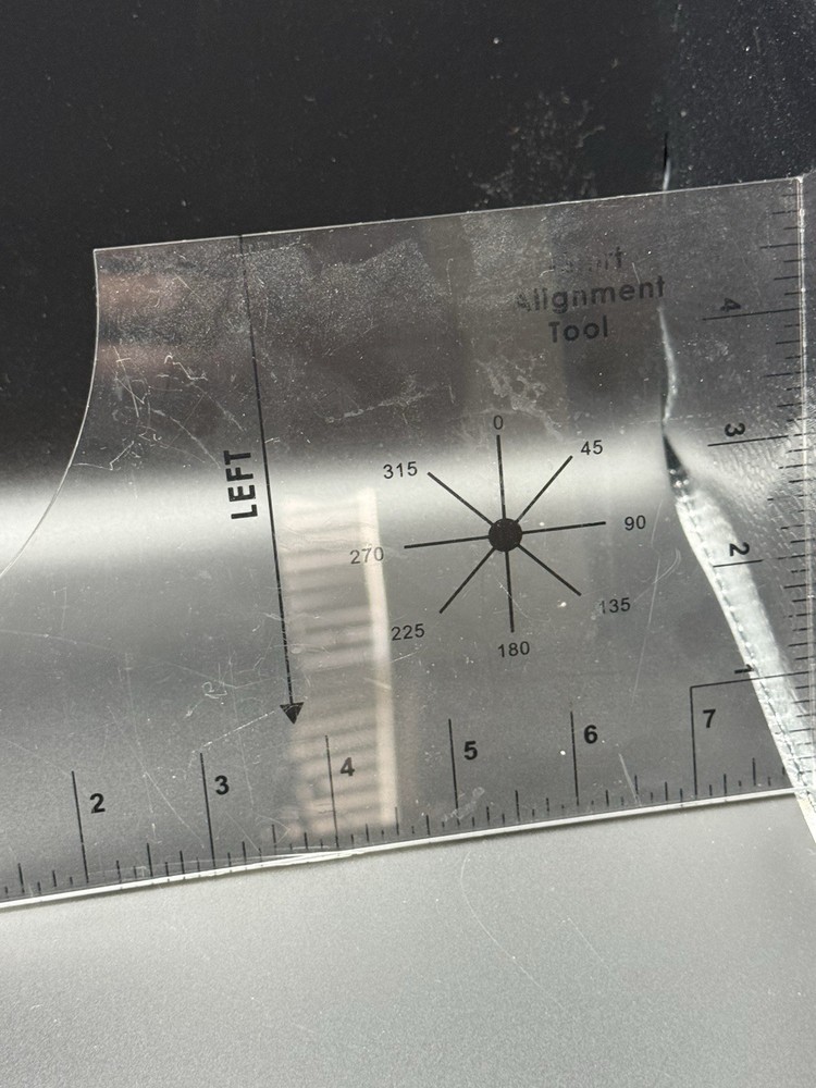 T-Shirt alignment Tool - Ruler - Centering Tool | HTV Alignment | Guide
