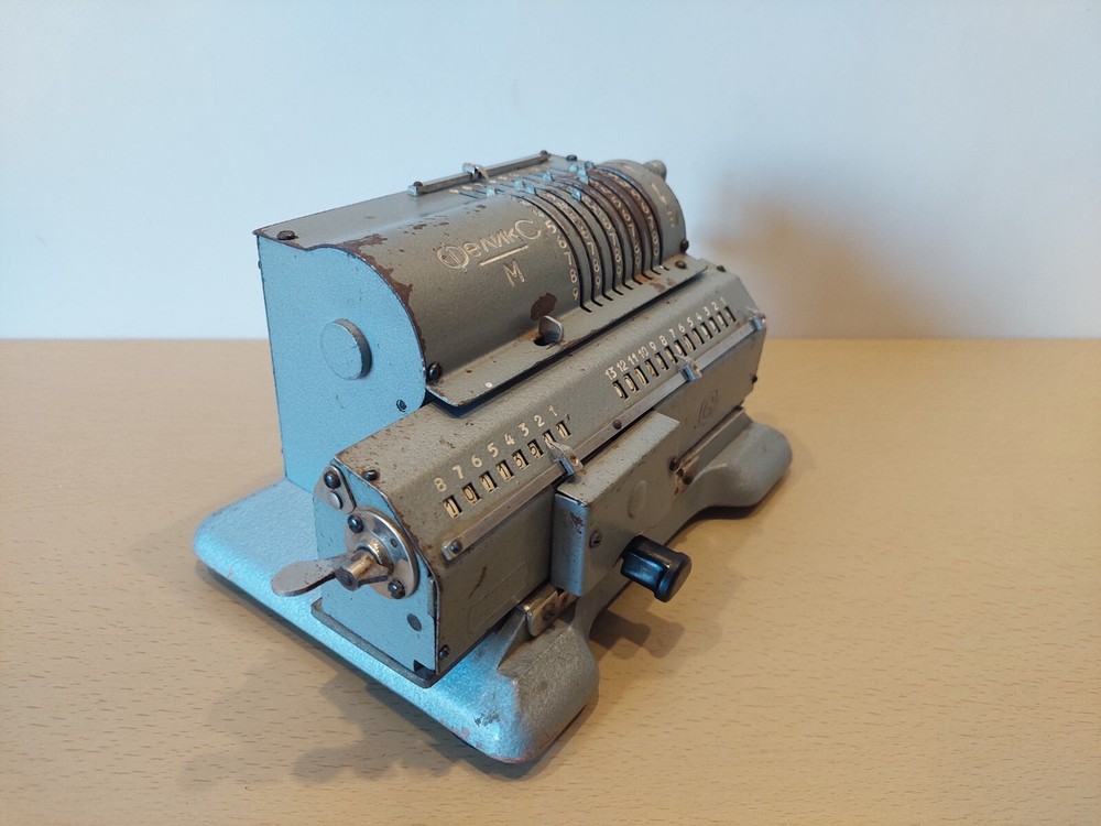 USSR Arithmometer Mechanical Calculator Felix. Soviet Original Adding Machine.