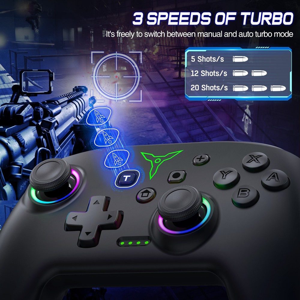 Wireless Switch Pro Controller For Nintendo Switch/OLED,Windows PC IOS Android