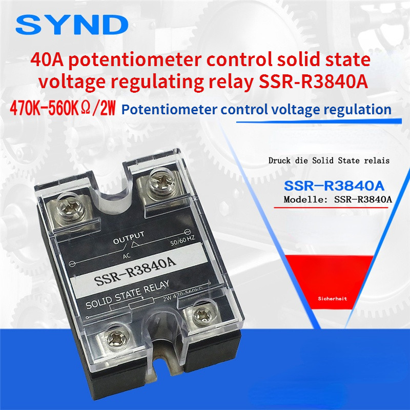 40A potentiometer control solid state voltage regulating relay SSR-R3840A
