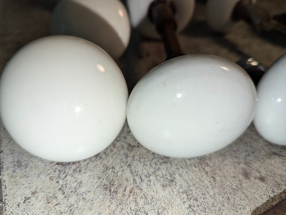 12 Antique White Porcelain Door Knobs Doorknobs Salvage Hardware Repurpose
