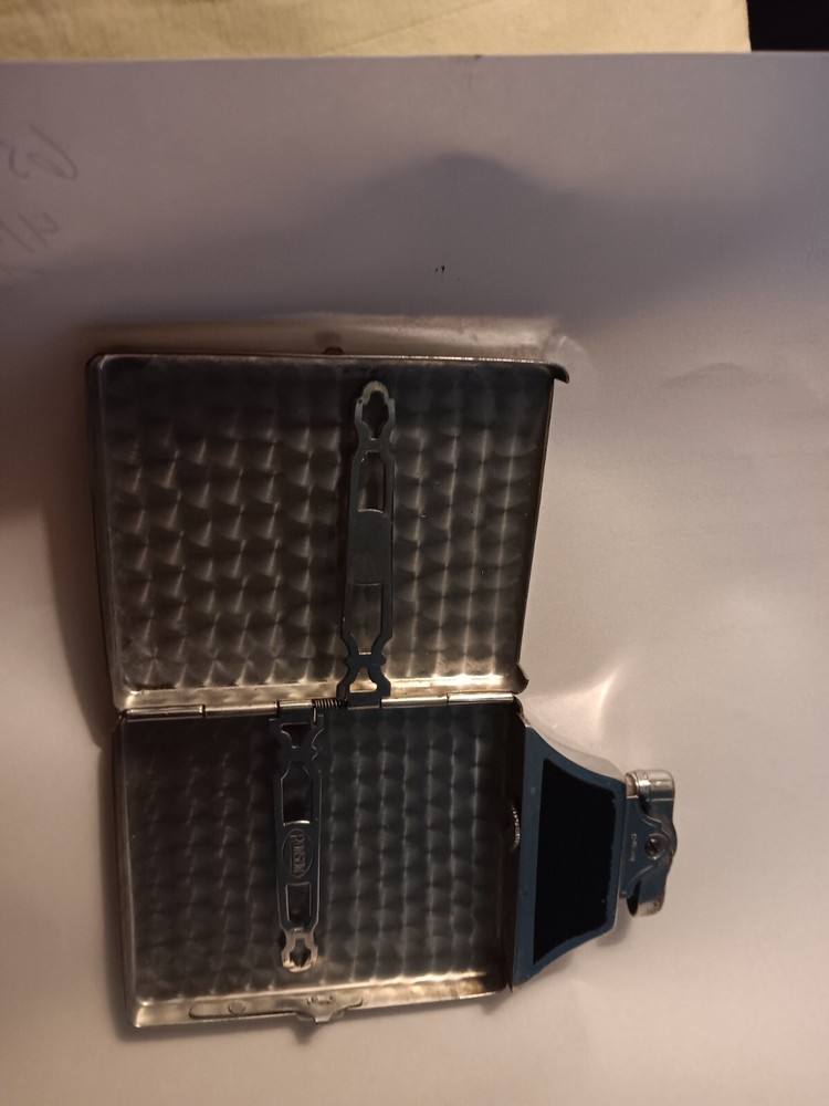 ART DECO RONSON MASTERCASE LIGHTER AND CIGARETTE CASE COMBO 1900's