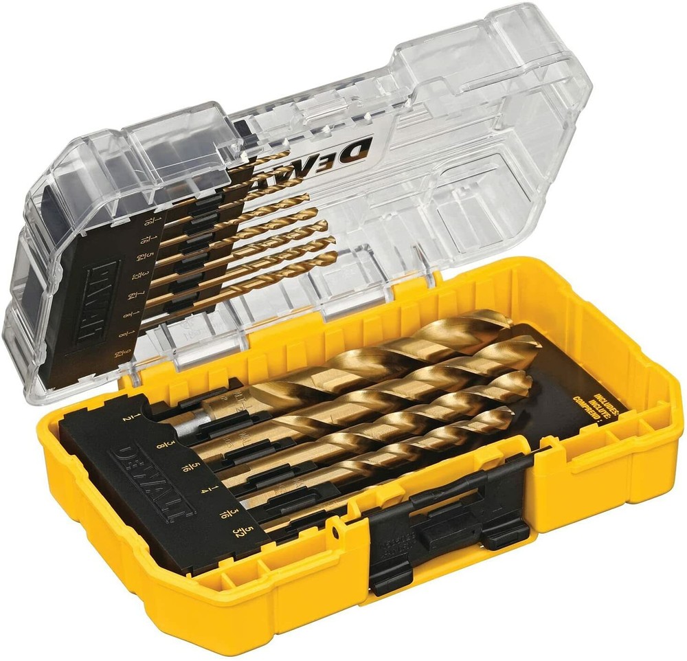 DeWALT (#DW1354) Pilot Point Titanium Drill Bit Set, 14-Piece