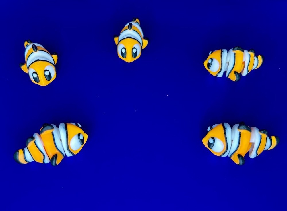 3D Printed Jiggle Pet Clown Fish