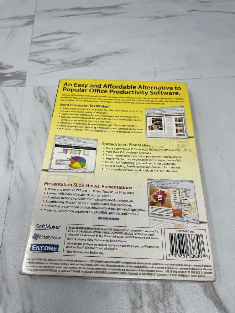 Encore Office Suite For Windows PC CD-ROM