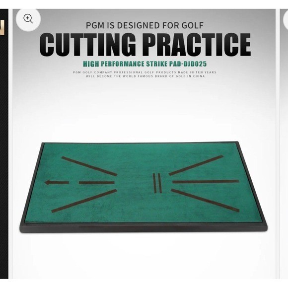 Golf trajectory display hitting mat