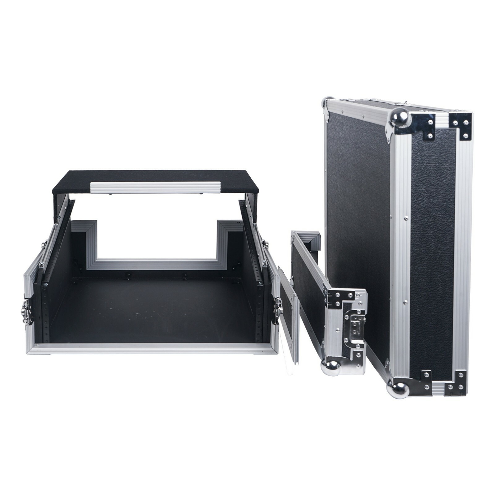 Sound Town 2U Glide Style Case with 11U Slant Mixer 20” Rackable Depth STMR-2ULT