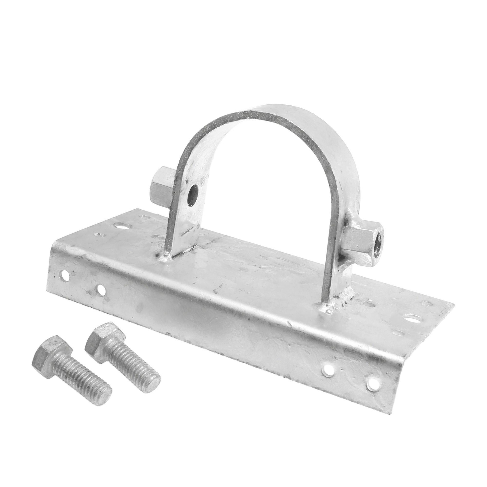 Chain Link Fence 2 1/2" [2 3/8" OD] x 6" Wood to Steel Post Adapters (Set of 4)