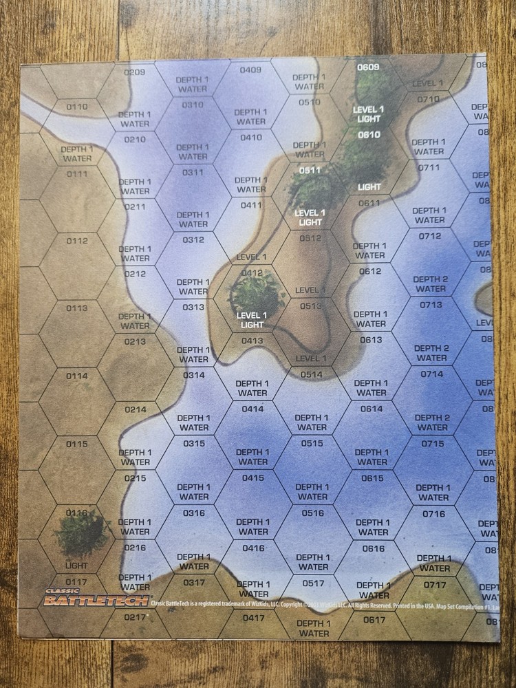 Classic Battletech 2003 Map Set Compilation #1 - 22 Total Maps (Missing Two) VG