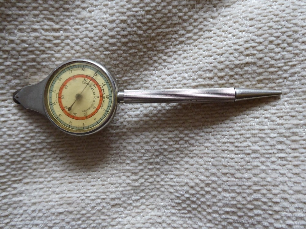 VINTAGE NAVIGATIONAL TOOL..Pathfinder Compass pencil......map measure opisometer