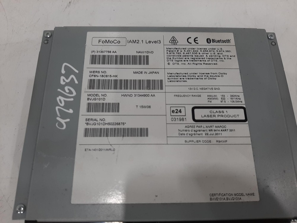 2015 LAND ROVER RANGE ROVER EVOQUE SAT. NAV. UNIT Satellite Navigation Head Unit