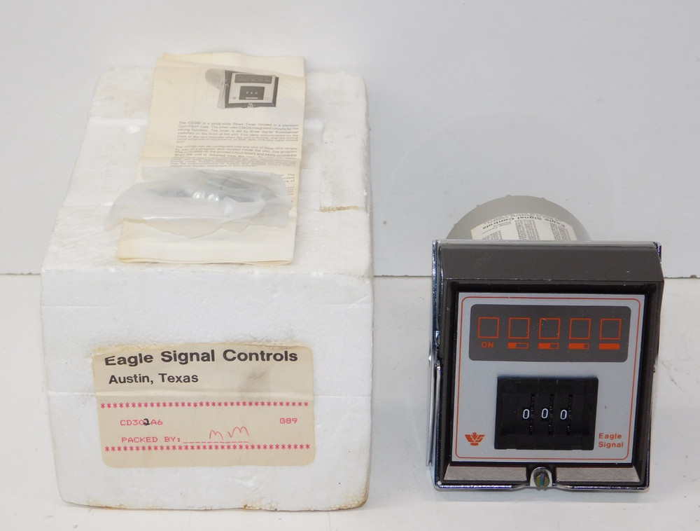 New Danaher Eagle Signal Controls CD302A6 Electronic Reset Timer Unit Module USA