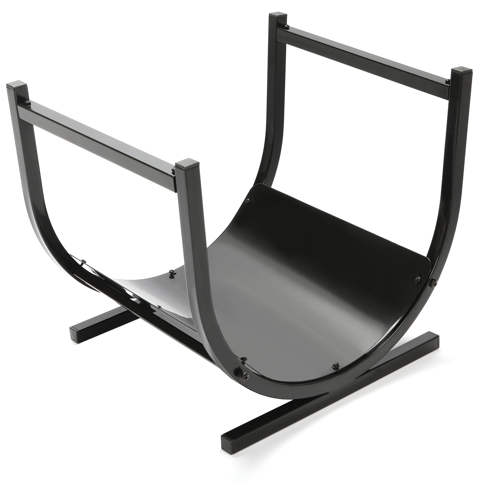 Small Metal Firewood Rack Indoor Log Holder Wood Storage For Fireplace 14''