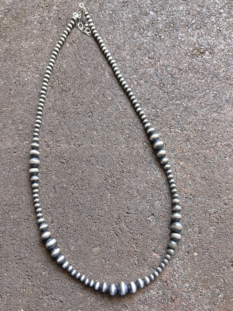 Sterling silver multi graduated 20 Inch