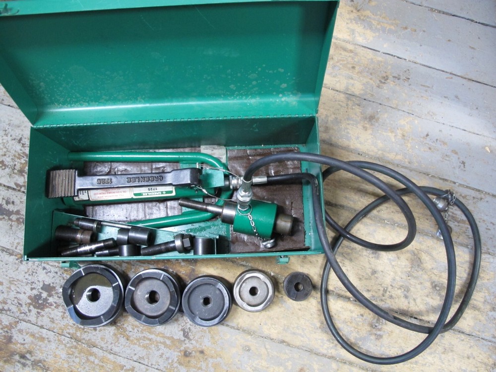 greenlee hydraulic knockout set