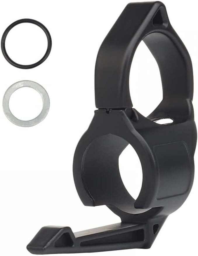 Tactical Flashlight Ring 1'' Portable Flashlights Adapter Ring with Pocket Clip