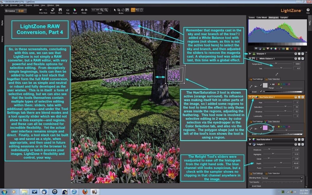 PRO Digital Photo Editing Software - RAW Image Editor Lightroom-Darkroom on CD