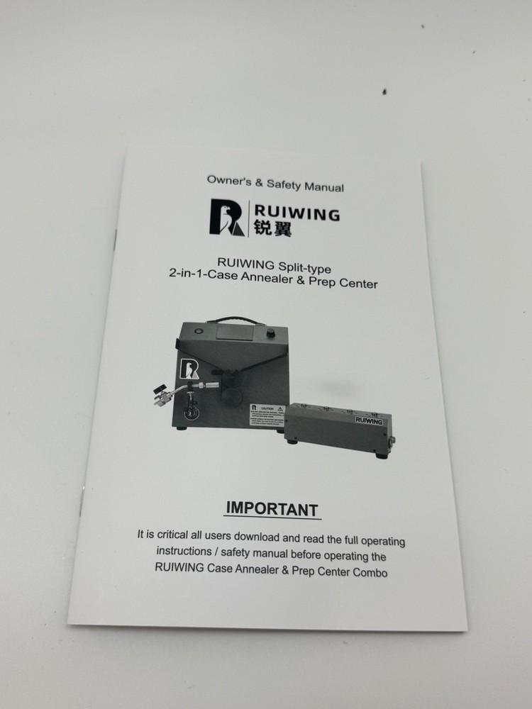 Split - Type - 2 in 1 Brass Annealer Machine & Case Prep Center