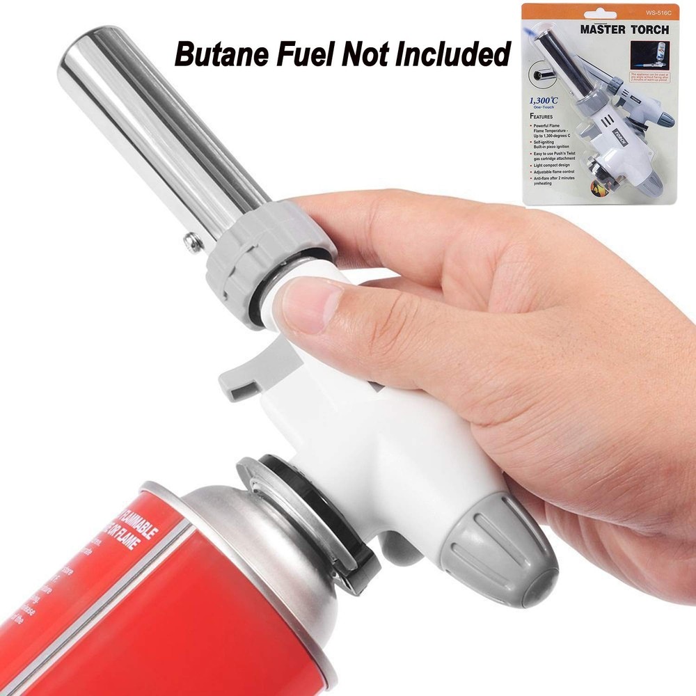 Butane Torch Culinary Kitchen Lighter Adjustable Flame BBQ Baking