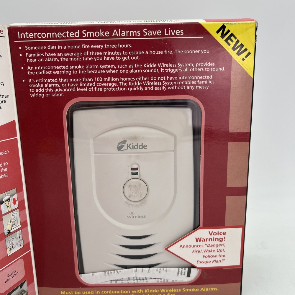 Kidde Wireless Interconnected Smoke Sounder RF-SND New