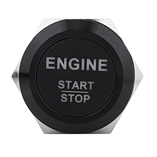 DC 12V LED Car Engine Start Stop Push Button Switch Ignition Starter Black