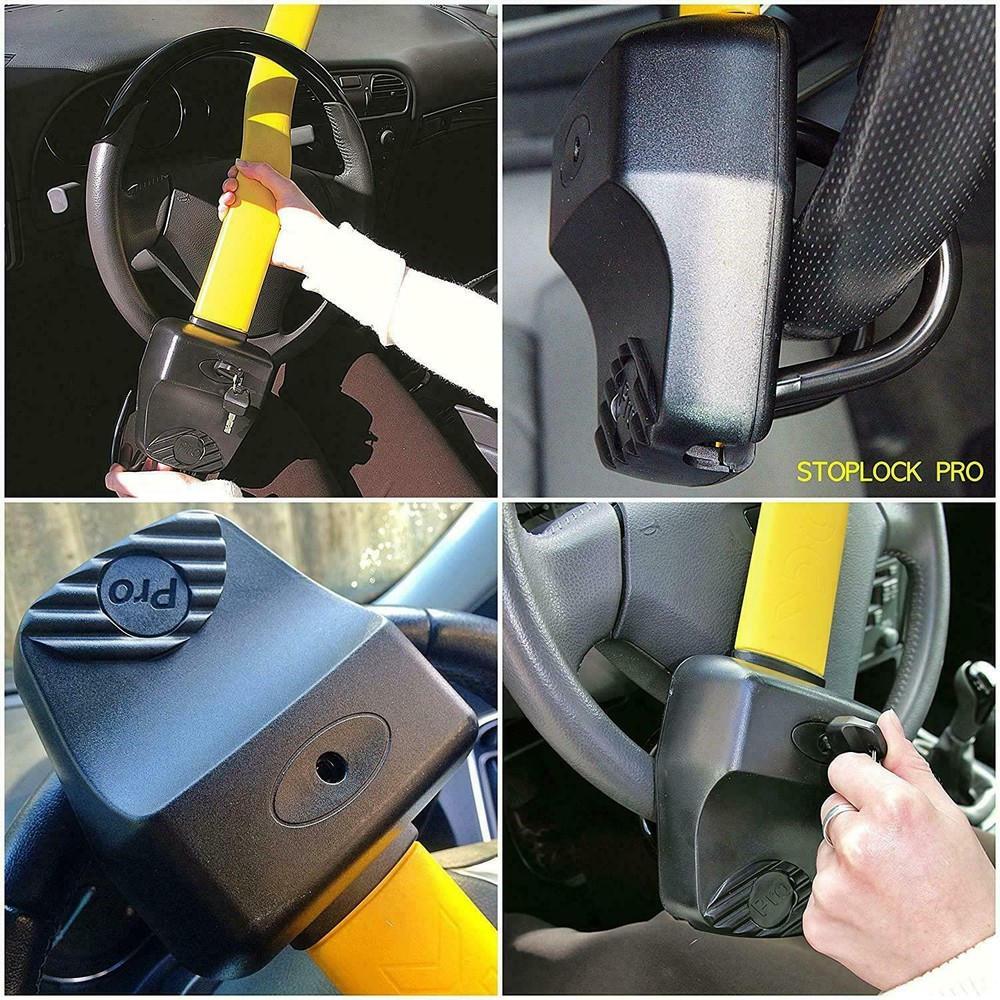 Stoplock Steering Wheel Immobiliser Lock Pro Maximum Security Clamp Anti Theft