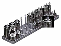 3/8" Peg Style Socket Rack Met  HANSEN GLOBAL  INC. 3802