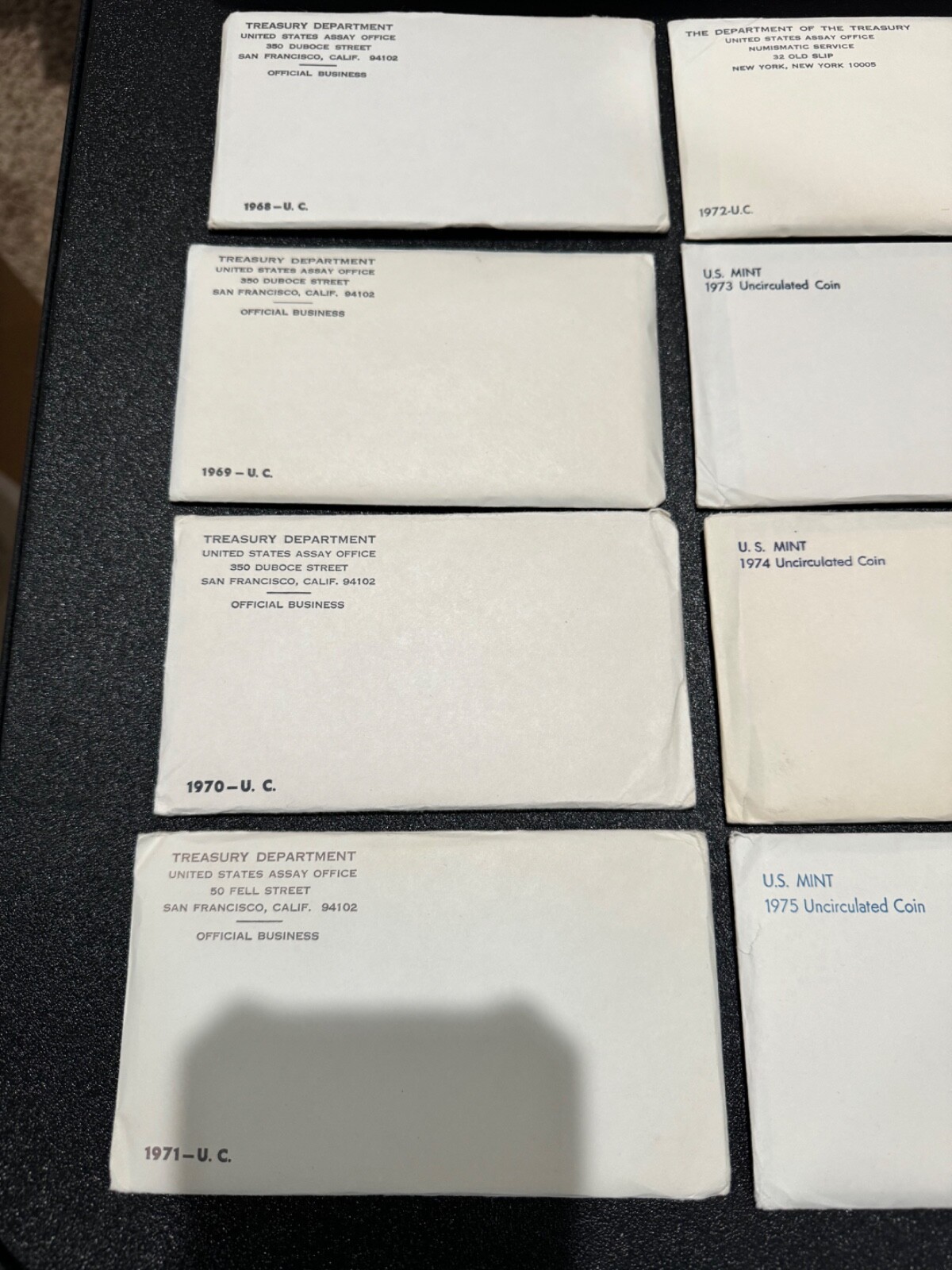 Lot of (14) 1968-1981 US Mint P&D Sets, in ALL OGP, NO WRITING, ALL BU/MS!!