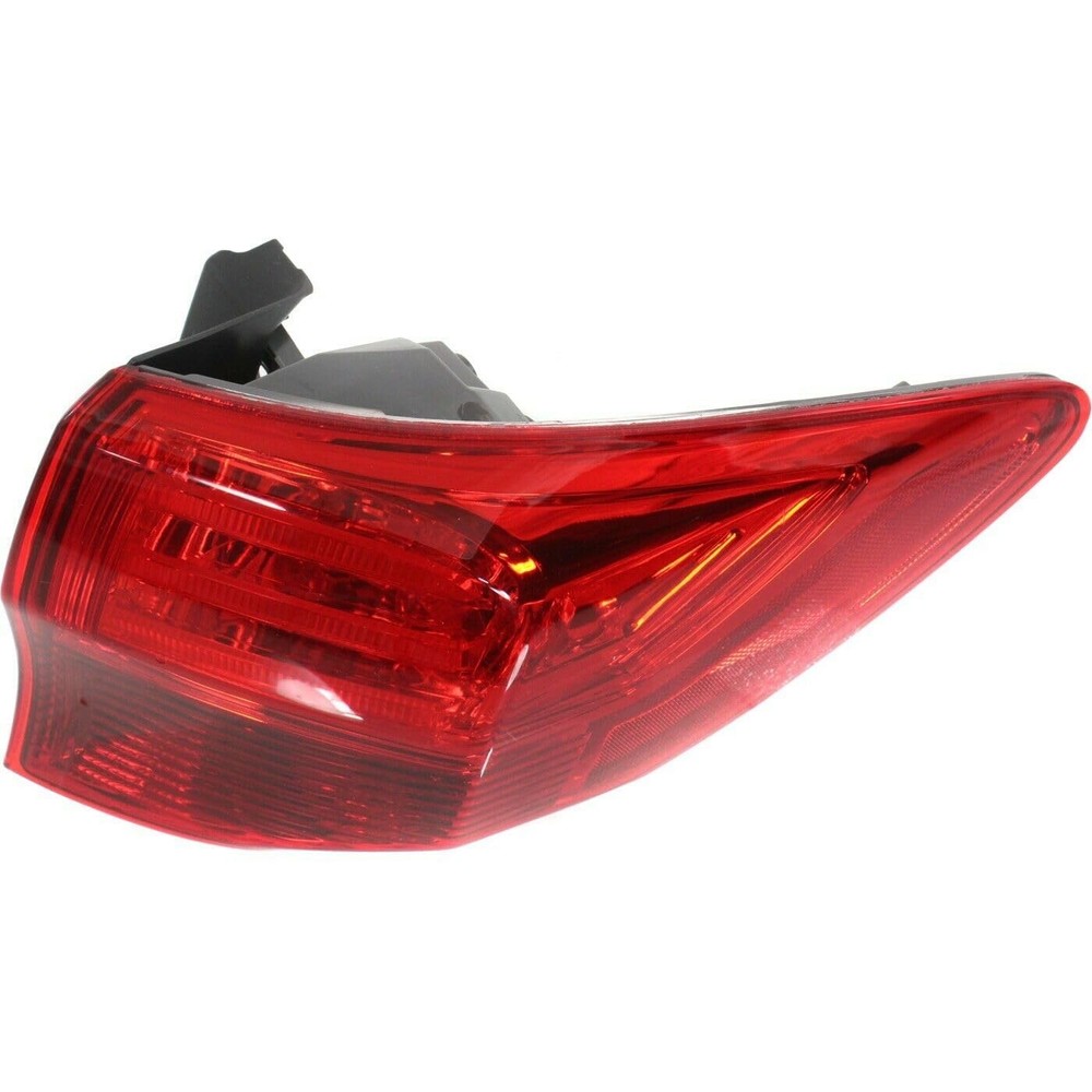 Tail Light Assembly Outer Right Passenger Side Red Lens with Bulb Lamp