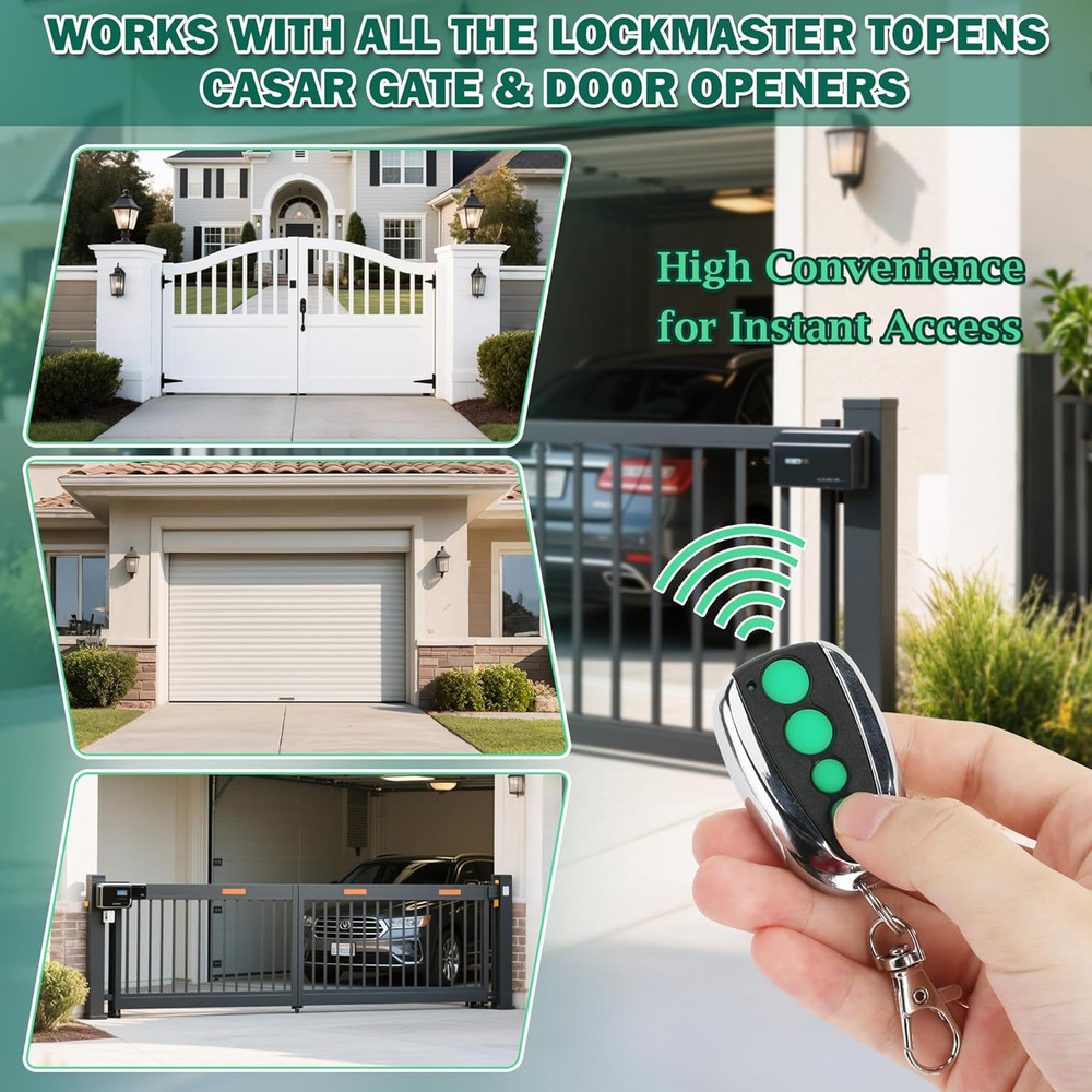 M12 Remote Control Transmitter 433.92 MHz for Automatic Swing Sliding 1 Pack