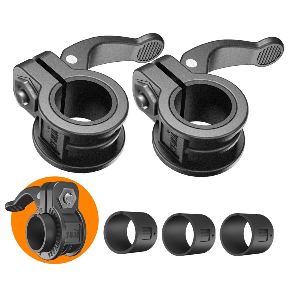 Adjustable Barbell Clips 1 Inch | Quick Release Locking Collars for Dumbbells