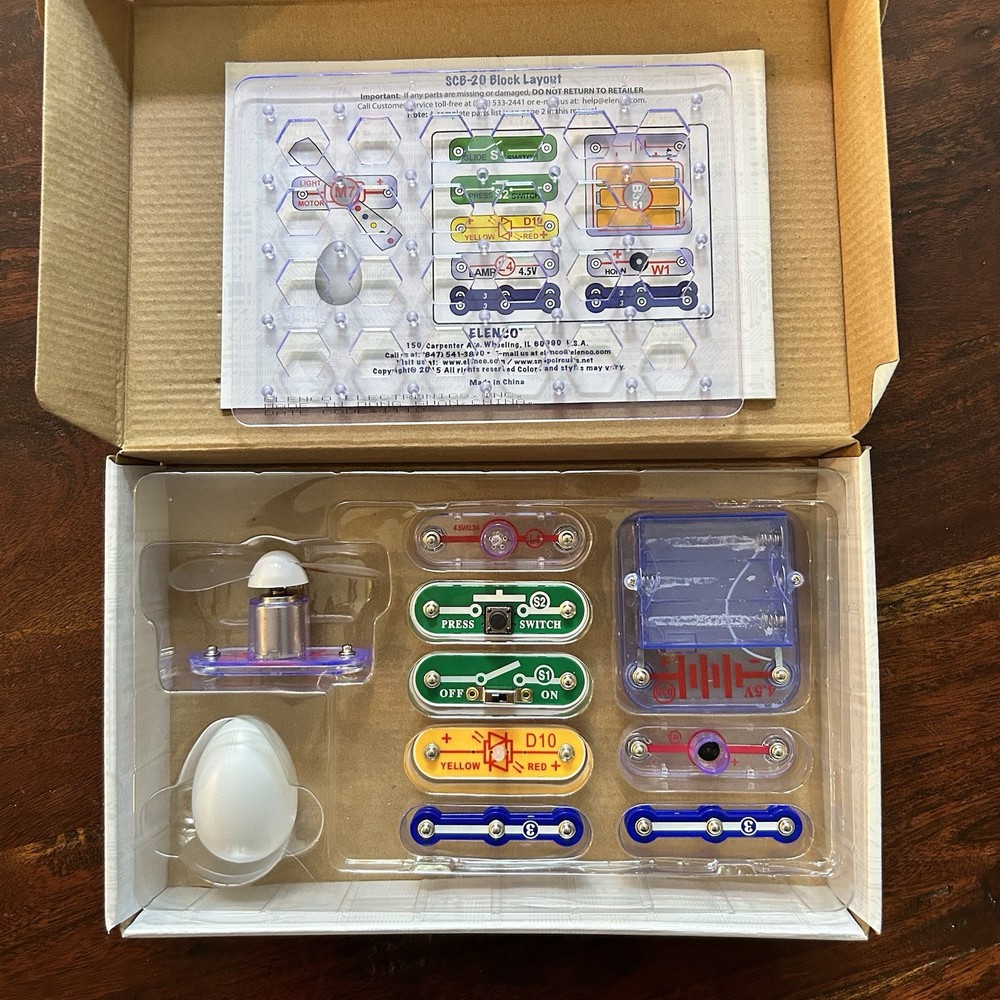 Elenco Snap Circuits Beginner Electricity Learning Kit - SCB20