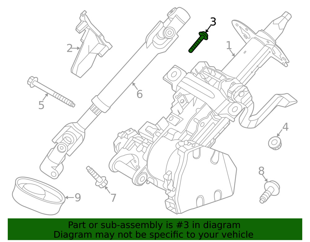Genuine Ford Control Module Screw W506945-S437