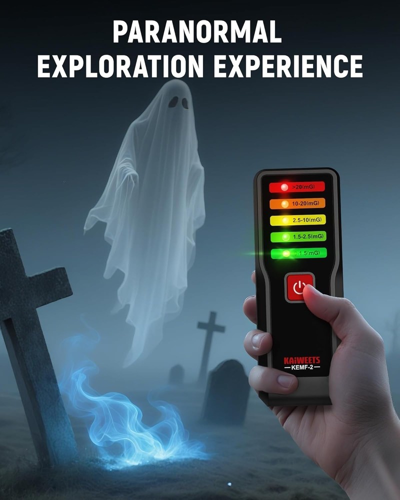 Electromagnetic Field Meter: Ghost Hunter's Essential with 5-Level Safety Lights