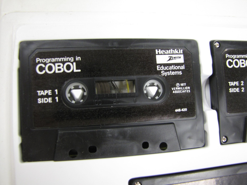 HEATHKIT 1977 Continuing Education for COBOL PROGRAMMING Kit w/ 9 Tapes & Test