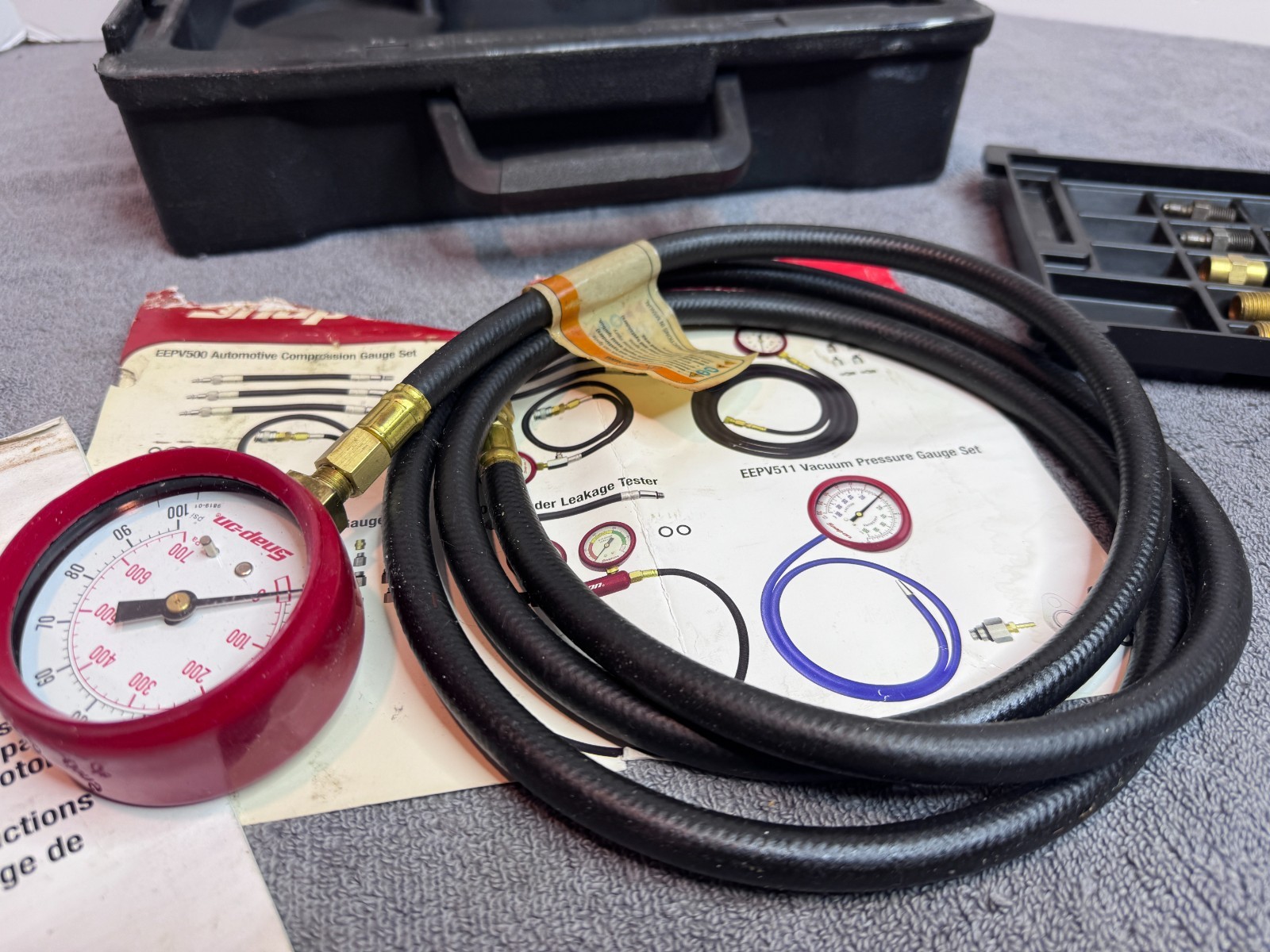 Used Snap-on EEPV507 Oil Pressure Gauge Set with Free Shipping