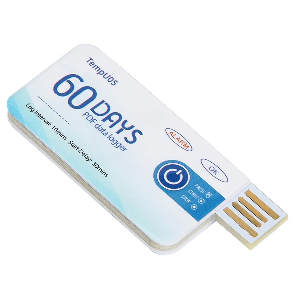 TempU05 Single Use Temperature Data Logger Disposable USB Temperature Recorder