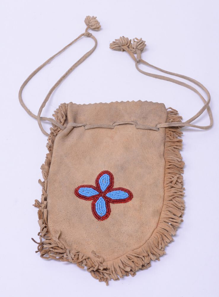 Antique Cree Beaded bag