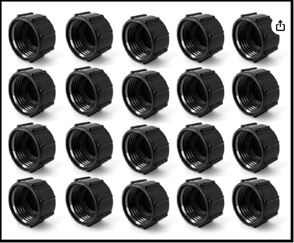 20 Pack Plastic Hose Caps for Garden Hose Garden Hose Female End Fitting Cap