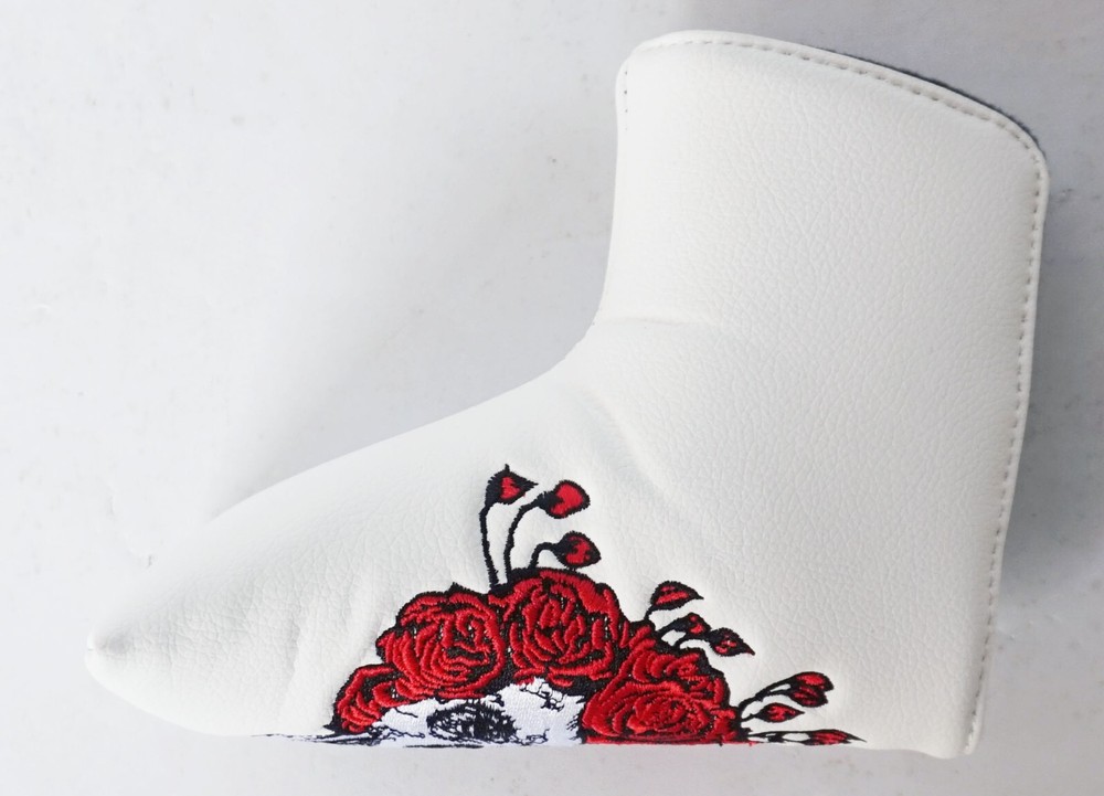 Grateful Dead Skull & Roses Golf Putter Cover - Customizable with name/initials