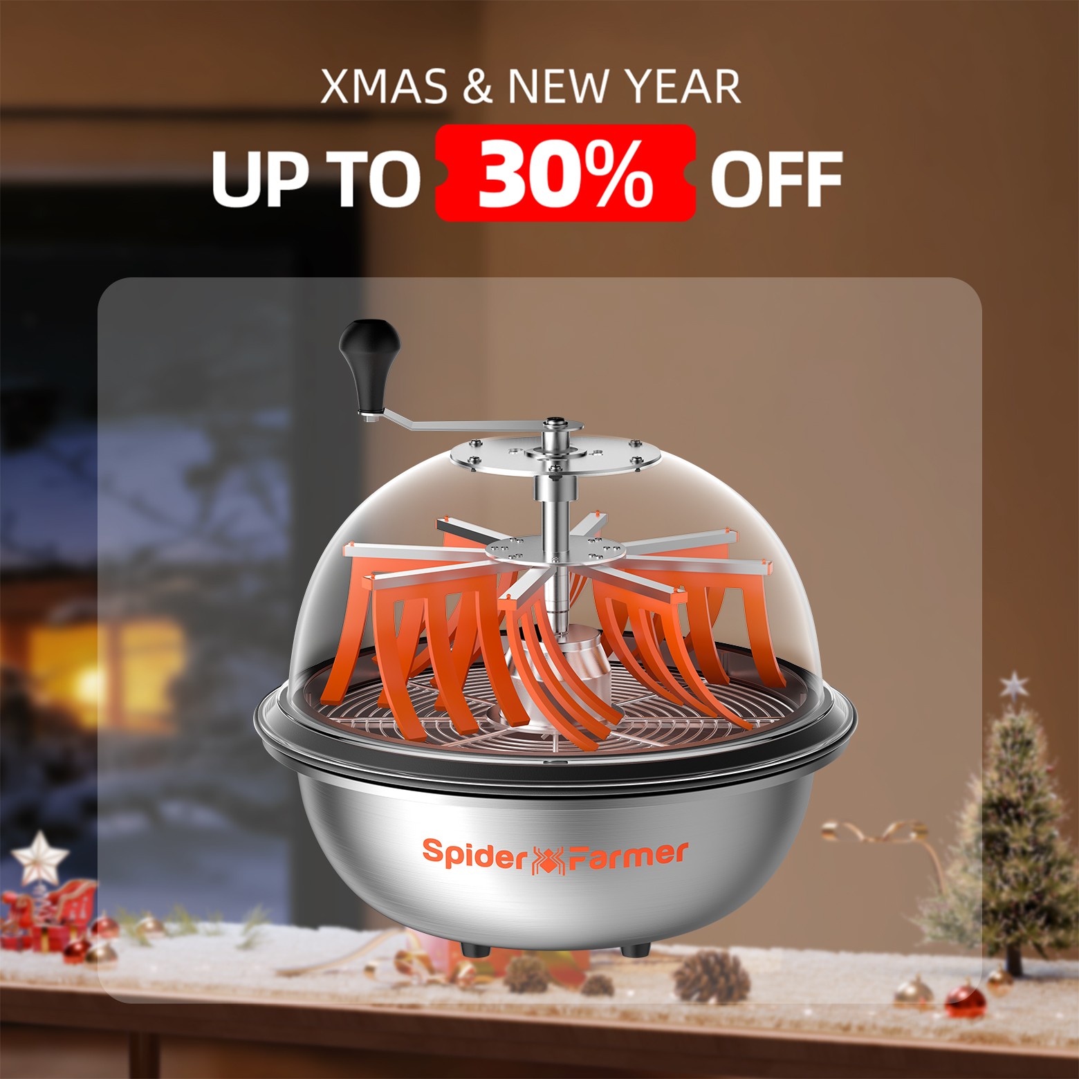 Spider Farmer 16" Bud Leaf Bowl Trimmer with Serrated Blades for Hydroponics