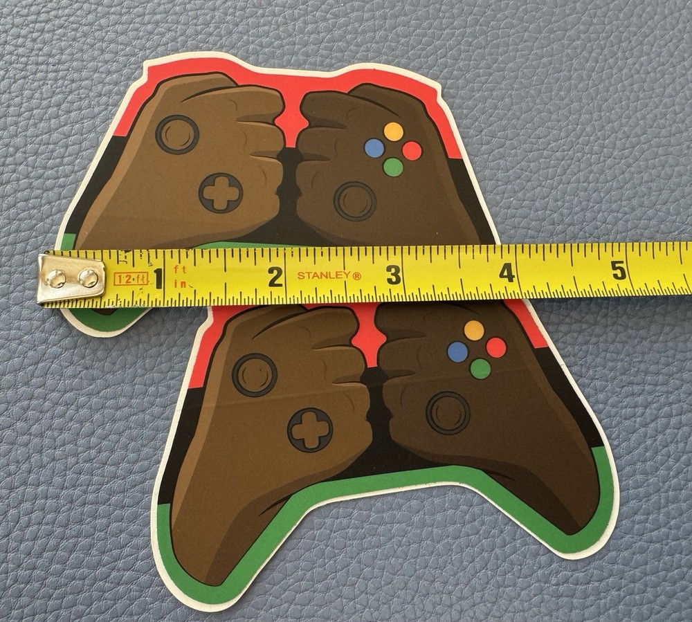 2 Promo Sticker Gaming Comics Collectible Tech Controller Hands Unique Design