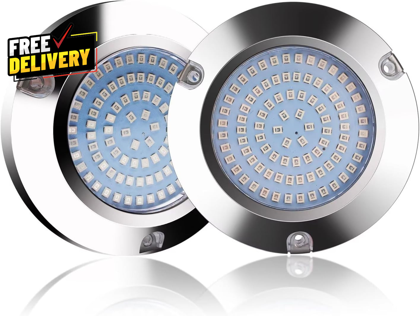 90Led Boat Marine Led Underwater Lights,Stainless Steel IP68 Waterproof Surface