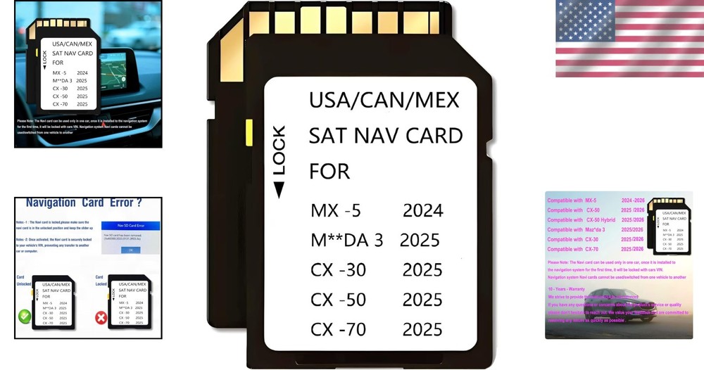 Mazda 2025-2026 Navigation Memory Card - Class 10 GPS Map Storage Solution