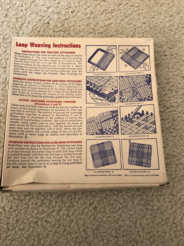 Vtg WNC Hand Weaving Loom