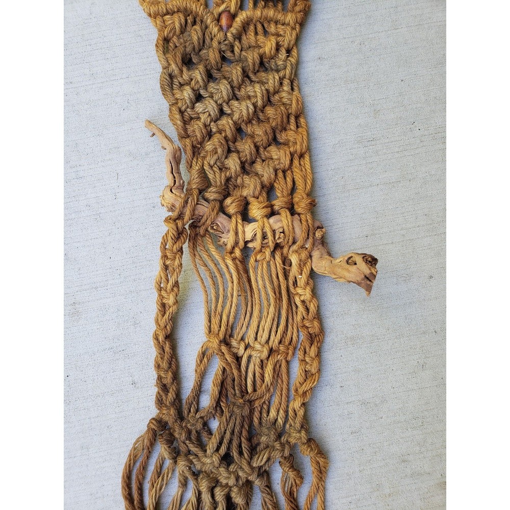 Vintage Macrame Owl