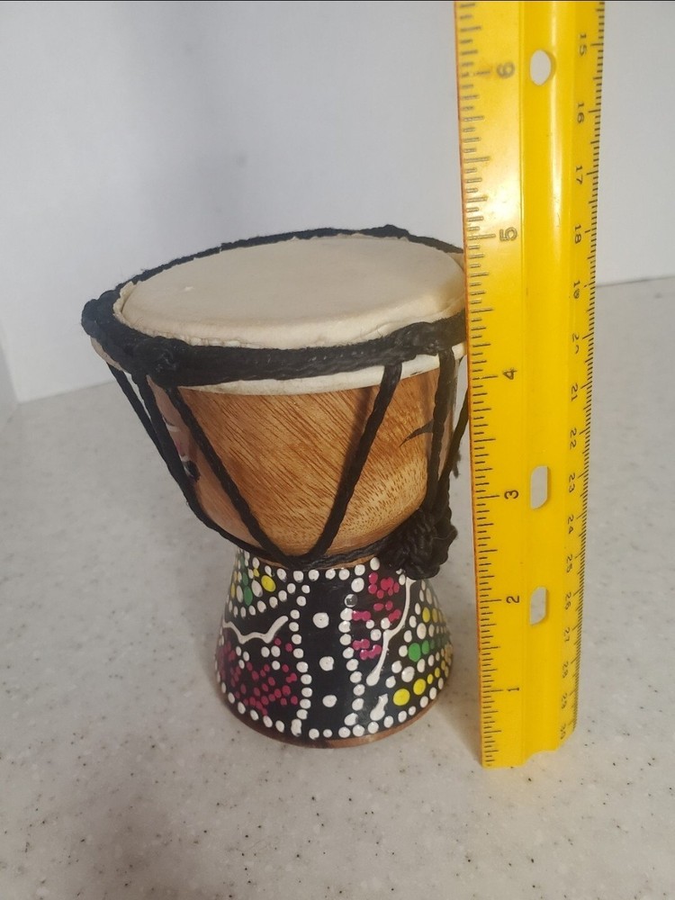Small Hand Painted Djembe Finger Drum