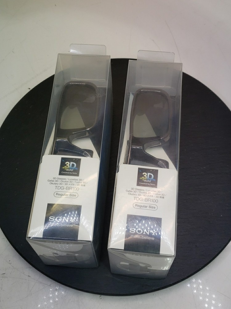 (2) TWO Sony TDG-BR100 3D Glasses