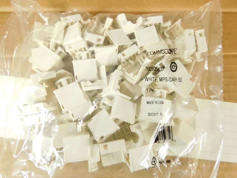 760109736 CommScope M4800A Angled Copper Patch Panel, 48-Port, 1 RU, Black