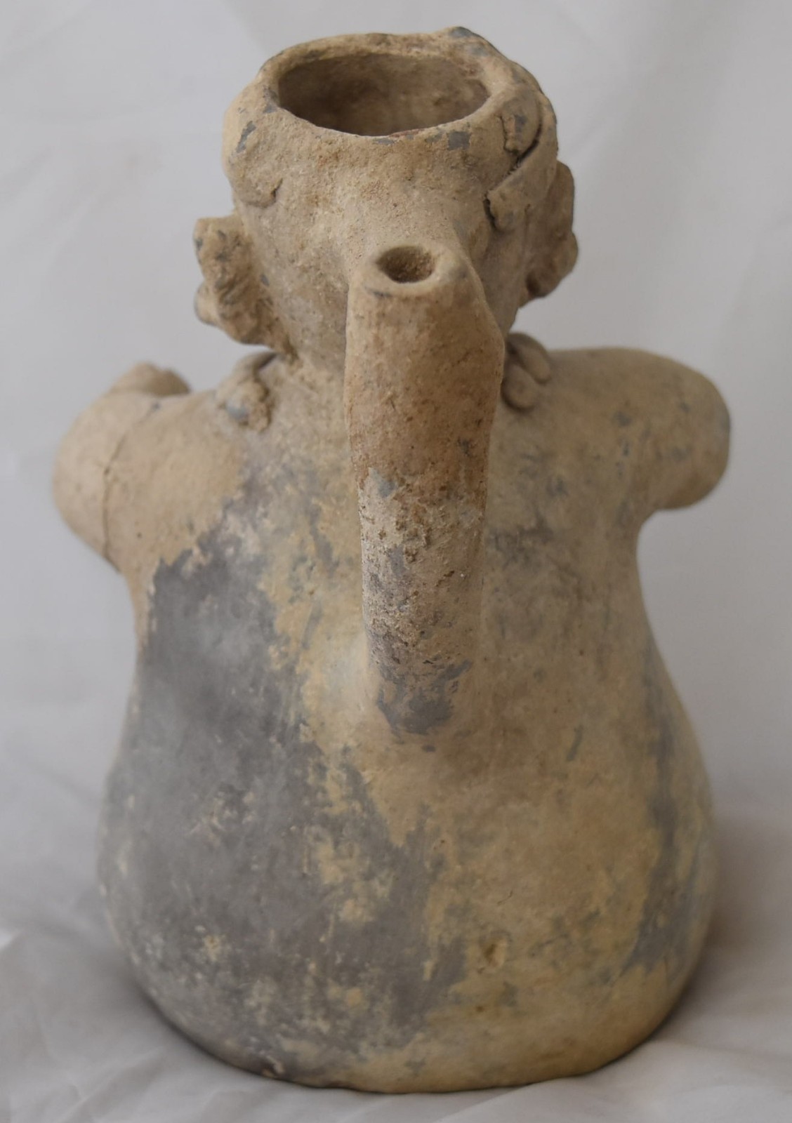 Ancient Pre Columbian Moche Culture Stirrup Spout Vessel Pottery 200CE-800CE